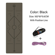 Lade das Bild in den Galerie-Viewer, 6mm Non-Slip Yoga Mat with Position Line Itdinos
