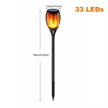 Lade das Bild in den Galerie-Viewer, LED Solar Flame Lights Outdoor IP65 Waterproof Led Solar Garden Light Flickering Flame Torches Lamp for Courtyard Garden Balcony Itdinos
