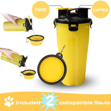 Load image into Gallery viewer, Safety Pet Travel Drink Water Bottle Foldable Dog Feed Bowl Cup Outdoor Travel Dog Feeder Cup Itdinos
