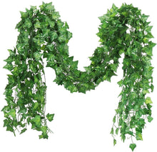 Lade das Bild in den Galerie-Viewer, Artificial Garland Maple Plant Leaf Creeper For Home Decoration, Wall Hanging, Special Occasion Decoration, Party Decoration, Office Decoration (Pack of 3 String) (6 Feet Each). Itdinos
