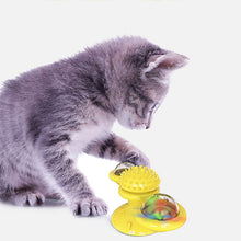 Load image into Gallery viewer, Pet Toys Cat Top Interactive Puzzle Training Turntable Windmill Ball Whirling Toys For Cats Kitten Play Game Cat Supplies Itdinos
