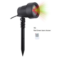 Lade das Bild in den Galerie-Viewer, Christmas Laser Projector Stars Red Green Blue Showers lights Outdoor Waterproof IP65 Garden Decoration Static Twinkle RF remote Itdinos
