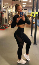 Lade das Bild in den Galerie-Viewer, Fitness Yoga Wear 2 Pieces Seamless Yoga Set For Women High Waist Yoga Pants Gym Fitness Clothing Fitness Leggings And Top Itdinos

