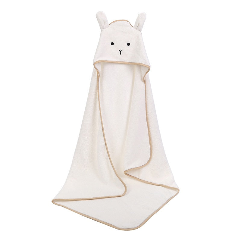 Baby Poncho Bath Towel Bebe Toalla Velvet 90*90cm Fleece Hood Infant Towels Blanket Newborn Baby Hooded Towel Infant Babies Spa Itdinos