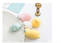 Load image into Gallery viewer, Cat Phone Accessories Kawaii Mini Soft Silicone  Animals Hand Squeeze Toys Funny Chick Polar Bear Rabbit
