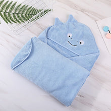 Lade das Bild in den Galerie-Viewer, Baby Poncho Bath Towel Bebe Toalla Velvet 90*90cm Fleece Hood Infant Towels Blanket Newborn Baby Hooded Towel Infant Babies Spa Itdinos
