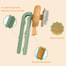 Load image into Gallery viewer, Pumpkin Self Cleaning Slicker Comb for Dog Cat Puppy Rabbit, Grooming Brush Itdinos
