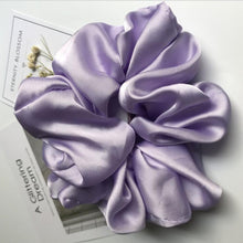 Lade das Bild in den Galerie-Viewer, Oversized Hair Scrunchies For Women Solid Satin Silk Scrunchie Hair Rubber Bands Elastic Hair Ties Accessories Ponytail Holder Itdinos
