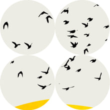 Lade das Bild in den Galerie-Viewer, Nordic Simple Canvas Art Prints A Thousand Of Birds Abstract Canvas Art Wall Paintings Itdinos
