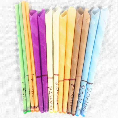 10pcs Auricular Candle Therapy Aromatherapy Indian Ear Candle Beeswax Ear Therapy Straight Bell trumpet Shape Type With Earplugs Itdinos