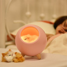Load image into Gallery viewer, LED Cat Light USB Touch Night Llight Bionic Cat Stepless Dimming Atmosphere Night Light Room Decoration Lamp Holiday Gift Itdinos
