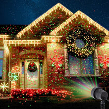Lade das Bild in den Galerie-Viewer, Christmas Laser Projector Stars Red Green Blue Showers lights Outdoor Waterproof IP65 Garden Decoration Static Twinkle RF remote Itdinos
