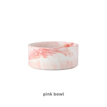 Load image into Gallery viewer, Marbling Ceramic Double Bowl For Pet Itdinos
