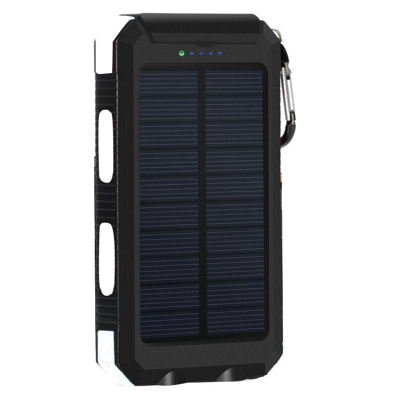 Solar Power Bank Real 20000 mAh Dual USB External Waterproof Polymer Battery Charger Outdoor Light Lamp Powerbank Ferisi Itdinos