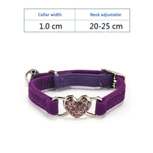 Load image into Gallery viewer, Cat Collar With Bell Collar For Cats Kitten Puppy Leash Collars For Cats Dog Chihuahua Pet Cat Collars Leashes Lead Pet Supplies Itdinos
