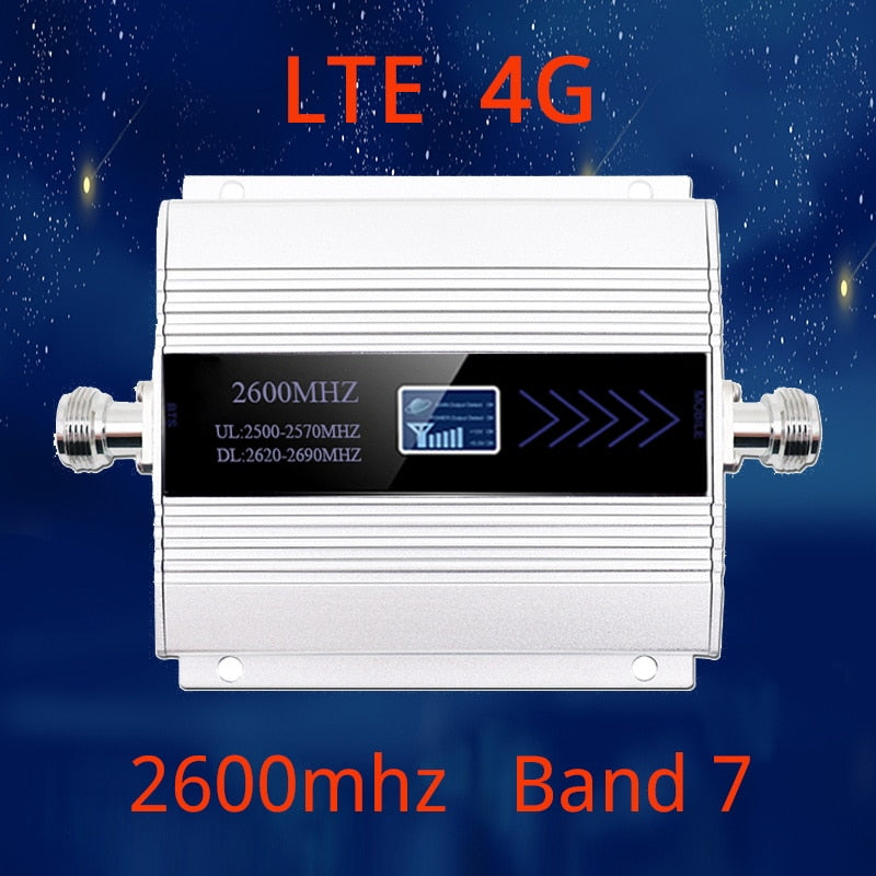2600 mhz LTE 4G cellular signal booster 4G mobile netzwerk booster Daten Cellular Telefon Repeater Verstärker Band 7 Yagi antenne