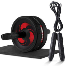 Lade das Bild in den Galerie-Viewer, New 2 in 1 Ab Roller&amp;Jump Rope No Noise Abdominal Wheel Ab Roller with Mat For Arm Waist Leg Exercise Gym Fitness Equipment Itdinos
