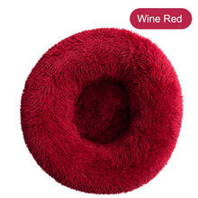 Load image into Gallery viewer, Donut Dog Bed Warm Soft Long Plush Pet Cushion Itdinos
