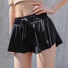 Lade das Bild in den Galerie-Viewer, CretKoav Sommer-Laufshorts für Damen, 2-in-1, Marathon, schnelltrocknend, Shorts, Fitnessstudio, lockere Sportshorts, atmungsaktive Yoga-Shorts
