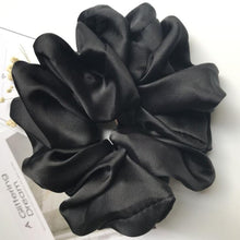 Lade das Bild in den Galerie-Viewer, Oversized Hair Scrunchies For Women Solid Satin Silk Scrunchie Hair Rubber Bands Elastic Hair Ties Accessories Ponytail Holder Itdinos
