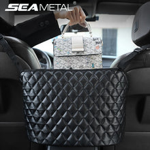 Lade das Bild in den Galerie-Viewer, Car Handbag Holder Luxury Leather Seat Back Organizer Mesh Large Capacity Bag Automotive Goods Storage Pocket Seat Crevice Net ITDinos®

