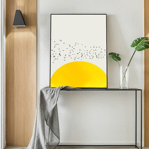 Nordic Simple Canvas Art Prints A Thousand Of Birds Abstract Canvas Art Wall Paintings Itdinos