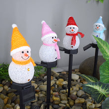 Lade das Bild in den Galerie-Viewer, Solar Christmas Lights Snowman LED Lamp Solar Lighting for Garden Christmas Decor Itdinos
