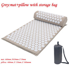 Lade das Bild in den Galerie-Viewer, Massager Cushion Massage Yoga Mat Acupressure Relieve Stress Back Body Pain Spike Mat Acupuncture Massage Yoga Mat with Pillow Itdinos
