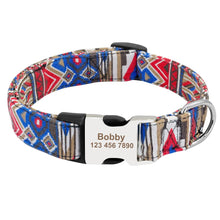 Load image into Gallery viewer, Dog Collar Nylon Pet Dog Tag Collar Adjustable Engraved Puppy Cat Nameplate ID Collars For Small Large Dogs Itdinos
