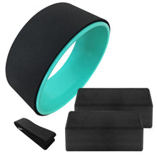 Lade das Bild in den Galerie-Viewer, 4PCS Yoga Equipment Set Yoga Wheel Cotton Stretching Strap Stability EVA Blocks Yoga Pilates Meditation Exercise Set Itdinos
