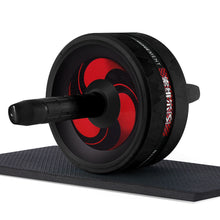 Lade das Bild in den Galerie-Viewer, New 2 in 1 Ab Roller&amp;Jump Rope No Noise Abdominal Wheel Ab Roller with Mat For Arm Waist Leg Exercise Gym Fitness Equipment Itdinos
