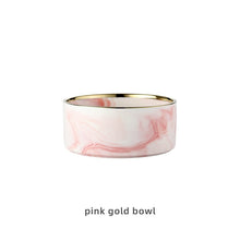 Load image into Gallery viewer, Marbling Ceramic Double Bowl For Pet Itdinos
