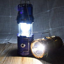 Lade das Bild in den Galerie-Viewer, 6 in 1 Portable Outdoor LED Camping Lantern With Fan Solar Charge Itdinos
