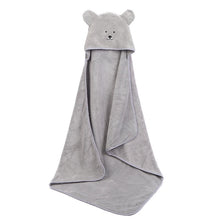 Lade das Bild in den Galerie-Viewer, Baby Poncho Bath Towel Bebe Toalla Velvet 90*90cm Fleece Hood Infant Towels Blanket Newborn Baby Hooded Towel Infant Babies Spa Itdinos
